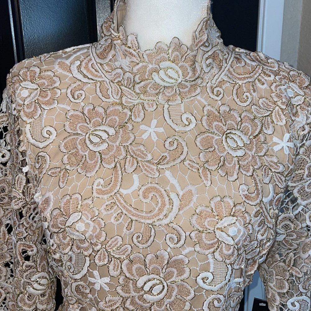 Venus | Open Back Lace Dress - Picture 3 of 11